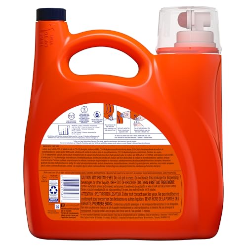 Tide plus Downy Liquid Laundry Detergent Soap, April Fresh Scent, HE Compatible, 94 Loads, 132 fl oz (Packaging May Vary)