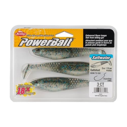 Berkley PowerBait Saltwater CullShad Fishing Soft Bait