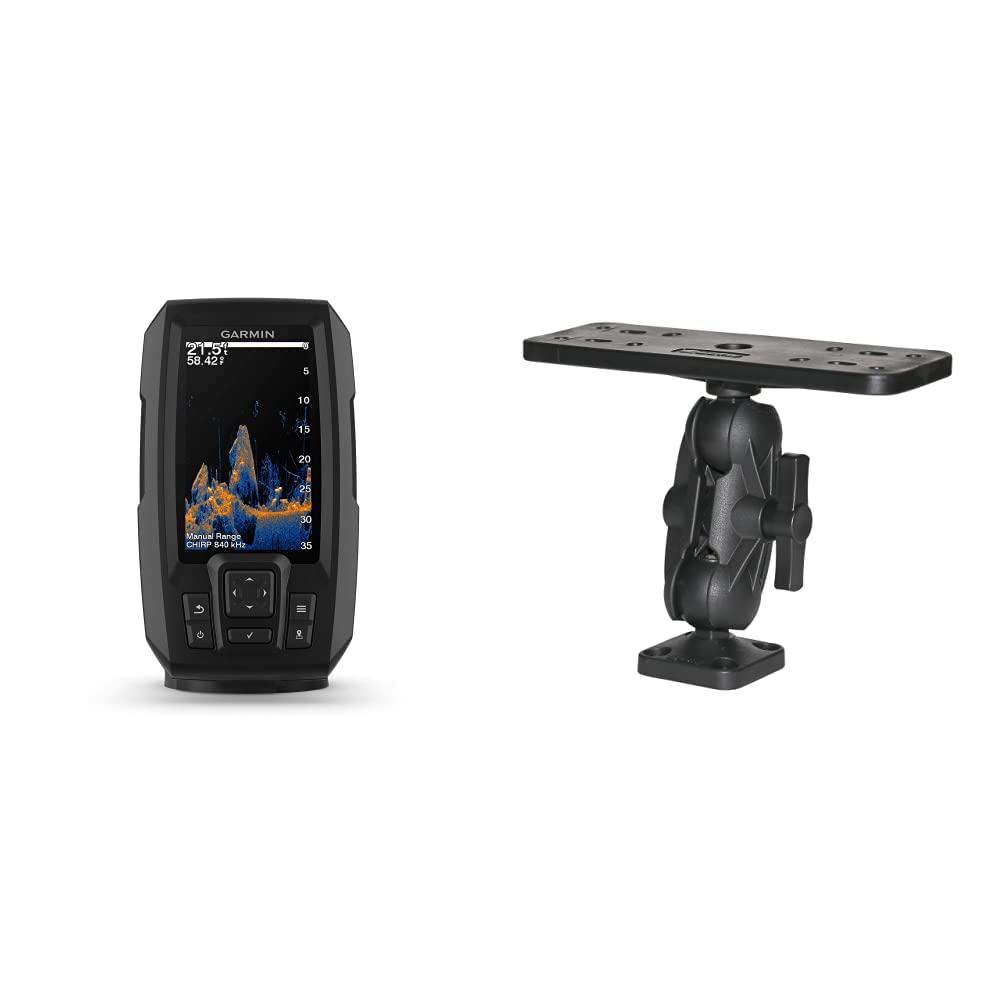 Garmin 010-02550-00 Striker Vivid 4cv, Easy-to-Use 4-inch Color Fishfinder and Sonar Transducer, Vivid Scanning Color Palettes