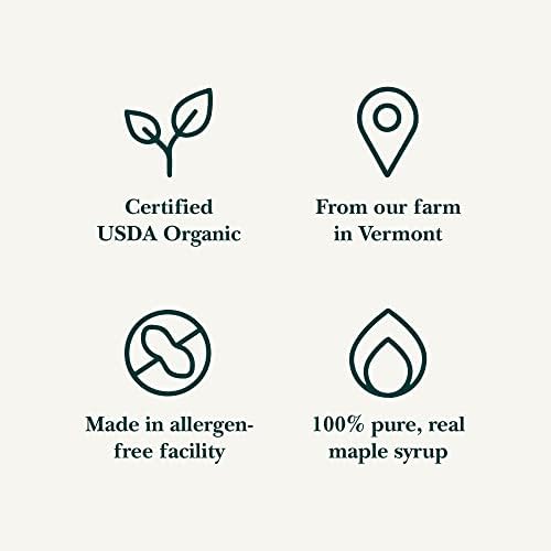 Vermont Maple Syrup - 64 oz Grade A, Golden Delicate Organic Maple Syrup - 100% Pure and Authentic Maple Syrup for Pancakes, Waffles and More - Nut free, Gluten Free, Vegan, Paleo