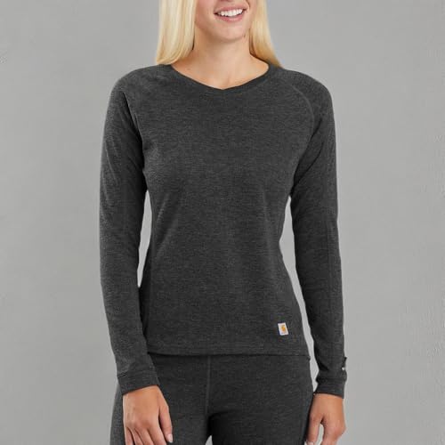 Carhartt Women's Force Heavyweight Polyester-Wool Crew Base Layer Top