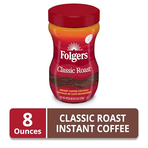 Folgers Classic Roast Instant Coffee, 8 Ounces