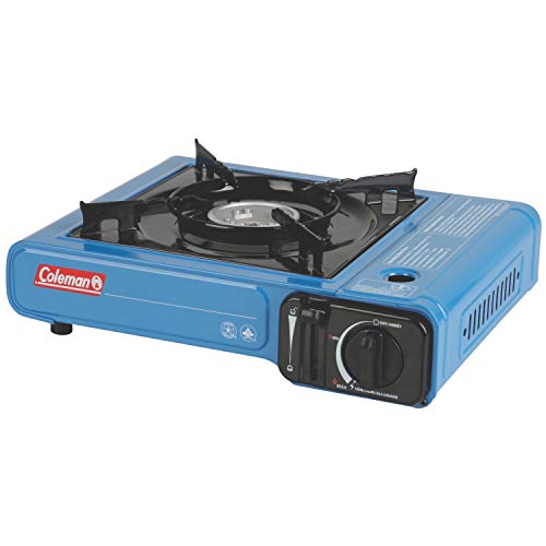 Coleman Classic 1-Burner Butane Stove, Portable Camping Cooktop with Carry Case & InstaStart Ignition, Adjustable Burner with 7650 BTUs of Power