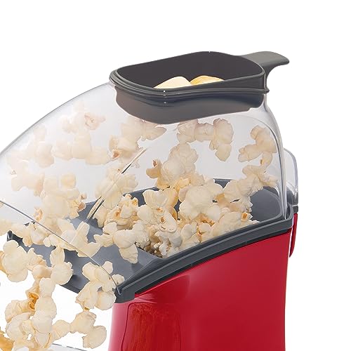 Presto 04820 Poplite Hot Air Popcorn Popper - Built-In Measuring Cup + Melts Butter, Easy to Clean, Built-In Cord Wrap, 18 Cups, Yellow