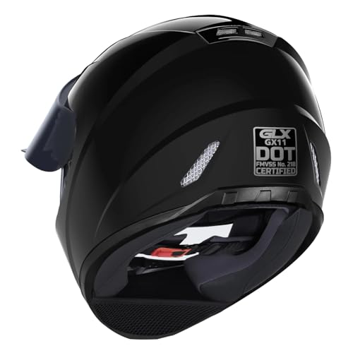 GLX GX11 Compact Motorcycle Helmet - Camo, Large - Full Face w/ Tinted Visor, DOT Approved