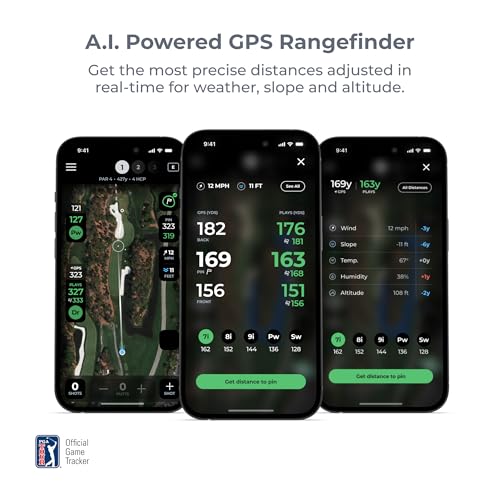 Arccos Smart Sensors: Automatic Golf Game Tracking System, A.I. Powered Caddie, A.I. GPS Rangefinder & Smart Club Distances