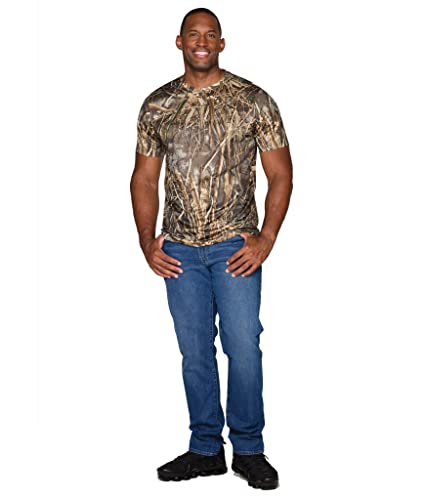 Realtree Men's Essential Camo Lightweight Performance Short Sleeve Shirt