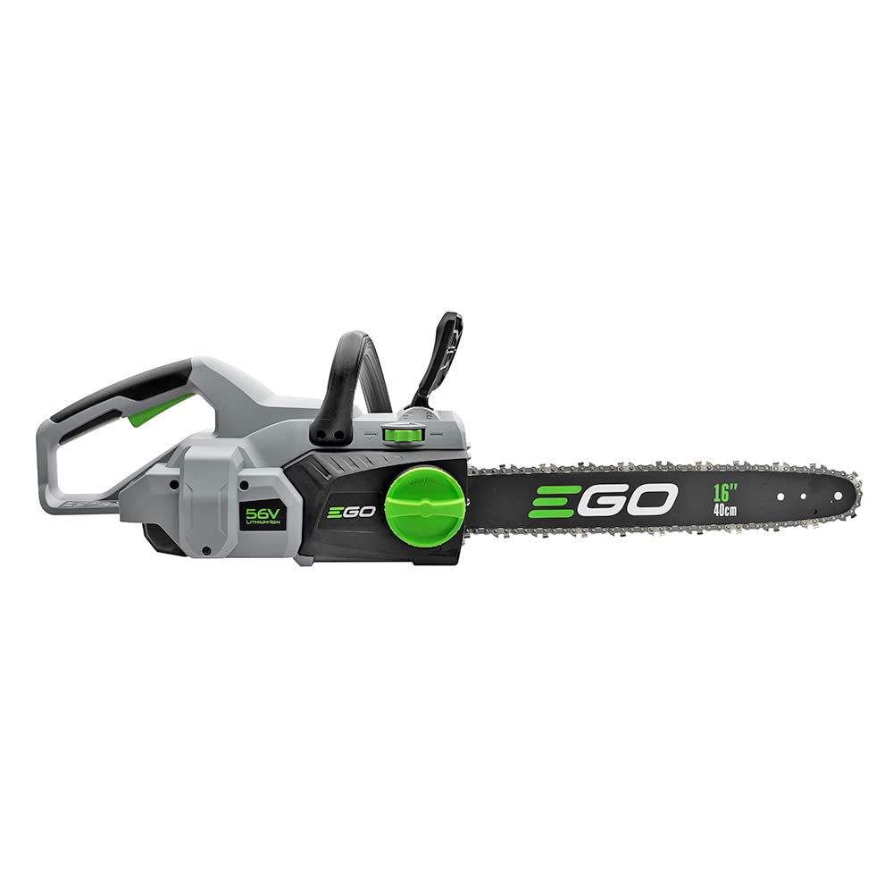 EGO POWER+ Chain Saw, 16” Battery Powered Chainsaw, Electric Cordless, Includes 56V 2.5Ah Battery and Charger – CS1611