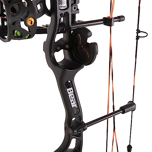 Bear Archery Royale Ready to Hunt Compound Bow Package for Adults and Youth, 12”- 27” Draw Length, 5-50 Lbs Draw Weight, Up to 290 FPS, Limbs Made in USA, Limited Life-Time Warranty