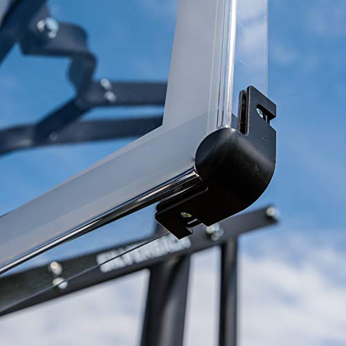 Silverback NXT 54" In-Ground Basketball Hoop with Adjustable-Height Backboard and QuickPlay Design , Black