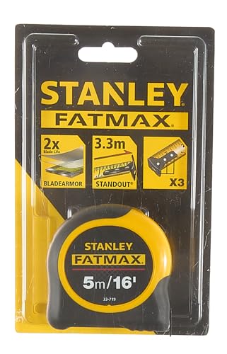 Stanley Tools FatMax 33-740 40-Foot Tape Rule with BladeArmor Coating,black; Yellow