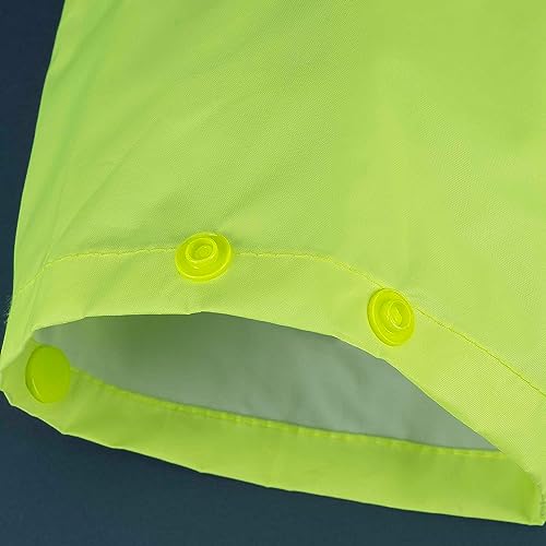 Pioneer Hi Vis Lightweight Waterproof Safety Rain Suit - Reflective Work Rain Gear for Men and Women