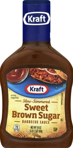 Kraft Sweet Brown Sugar Slow-Simmered Barbecue Sauce, 18 oz Bottle