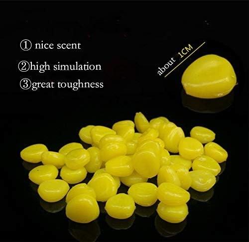TPR Simulation Fake Corn Soft Baits Corn Carp Fishing Lures Floating Baits with Nice Scent for Carp,Trout Fishing,Cat Fish
