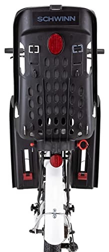 Schwinn Ovation Child Bike Carrier, Seats one Kid Ages 1+, Frame Mount, Adjustable Safety Harness and Foot Wells, Quick Release Design, Comfortable Padding, Rear-Mounted Child Bike Seat for Toddler