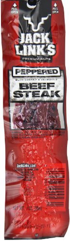 Jack Link's Beef Steak, Original - Protein Snacks, Meat Snack with 12g of Protein, Made with 100% Beef, Individually Wrapped Bulk Snack Pack, Keto Friendly - 1 Oz. (12 Count)