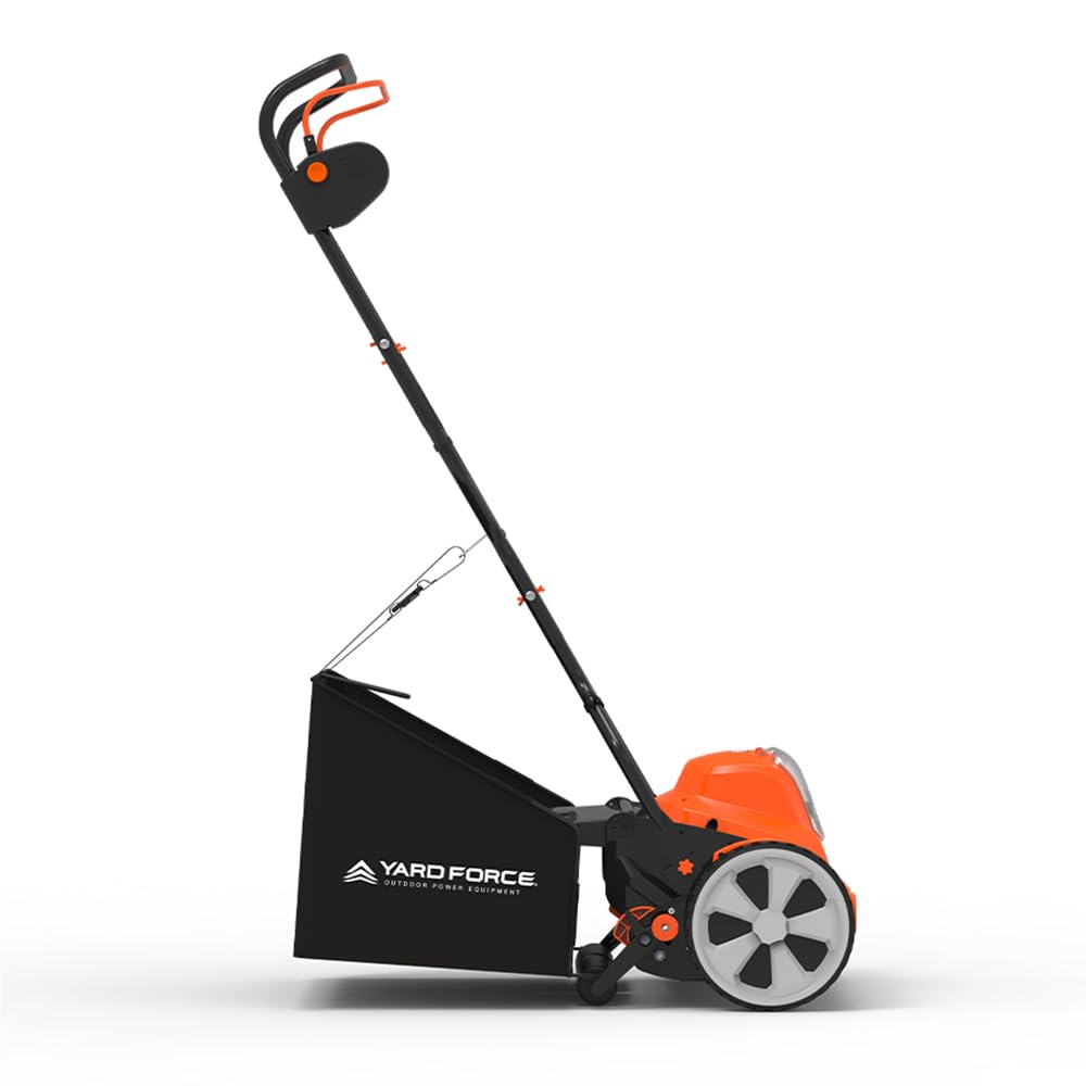 Yard Force Self Propelled Lawn Mower Briggs & Stratton 150cc Gas Engine 22-inch Steel Deck 3-in-1 Mulch, Bag, Side Discharge, 12-inch High Rear Wheels