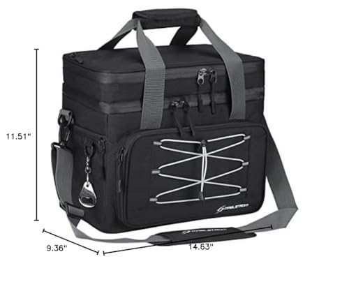 Maelstrom Soft Cooler Bag,Collapsible Soft Sided Cooler,24/30/60/75 Cans Beach Cooler,Ice Chest,Large Leakproof Camping Cooler,Portable Travel Cooler for Grocery Shopping,Camping,Road Trips