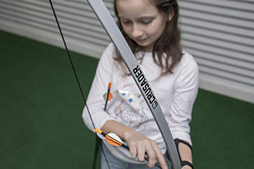 Bear Archery Crusader Bow for Youth, Recommended Ages 9-12, Ambidextrous, Continuous Draw Weight Up to 20 lb., Continuous Draw Length Up to 28-inches