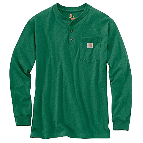Carhartt Men's Loose Fit Heavyweight Long-Sleeve Pocket Henley T-Shirt