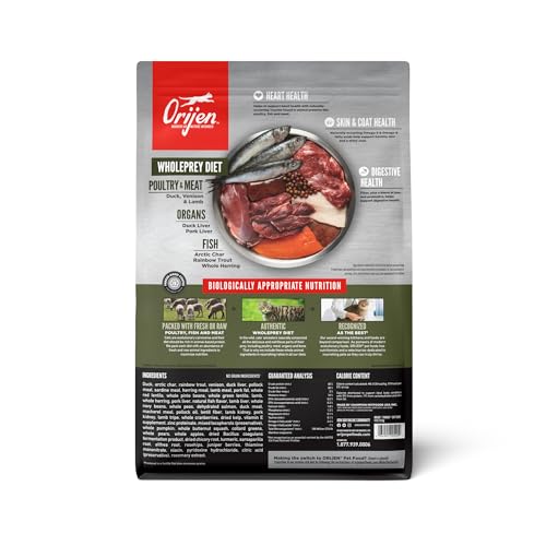 ORIJEN Grain Free High Protein Premium Dry Cat Food Original Recipe, 4lb Bag