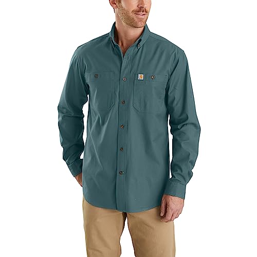 Carhartt Men's Rugged Flex Relaxed Fit Midweight Canvas Long-Sleeve Shirt