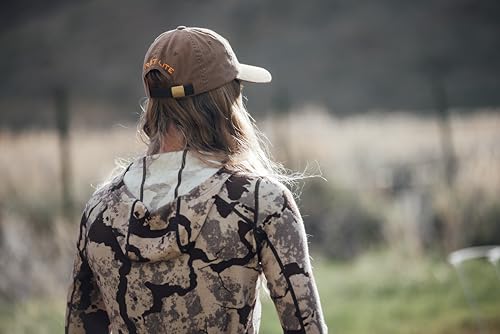 First Lite Women's Kiln Hoody - Merino Wool Midweight Camo Hunting Base Layer