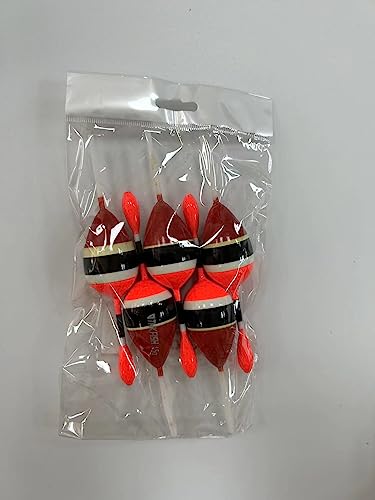 THKFISH Fishing Floats Bobbers Slide Floats Balsa Fishing Bobber Slip Bobbers for Crappie Panfish Trout Bass (1/2oz 2"x5.28") (1/6 1.6"x4.8") 5Pcs