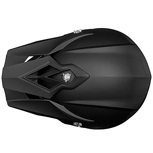 ILM Adult Dirt Bike Helmets Motocross ATV Dirtbike BMX MX Offroad Full Face Motorcycle Helmet, DOT Approved Model 128S (Matte Black, Adult-Medium)