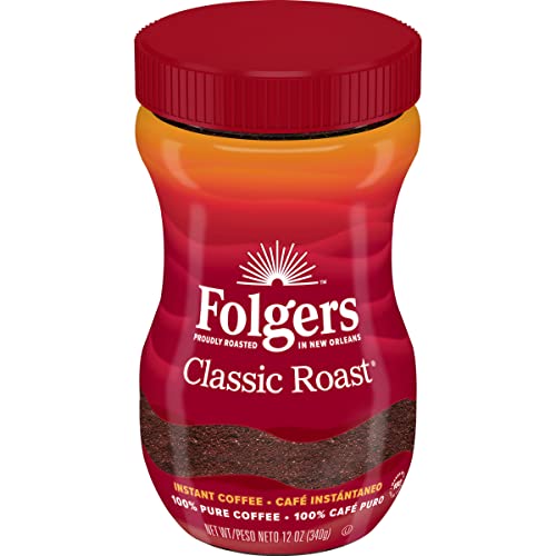 Folgers Classic Roast Instant Coffee, 8 Ounces