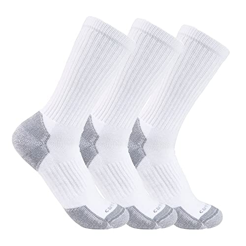 Carhartt Men's Midweight Cotton Blend Sock 3 Pack