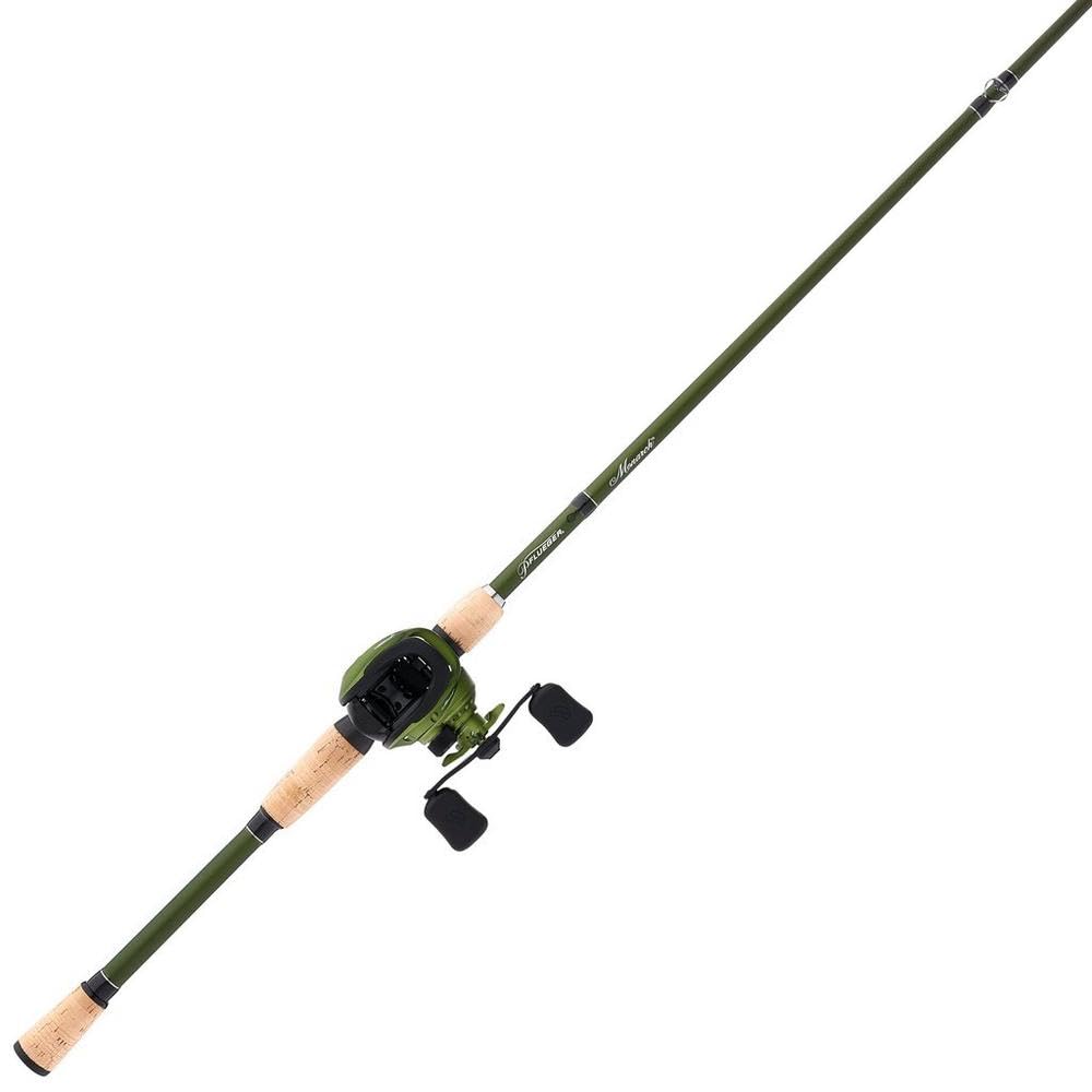 Pflueger Monarch Low Profile Baitcast Reel and Fishing Rod Combo