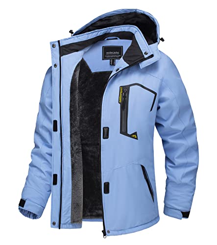 TACVASEN Women's Winter Jacket Waterproof Ski Jacket Hooded Fleece Lined Warm Snow Coat Mountain Windproof Rain Windbreaker