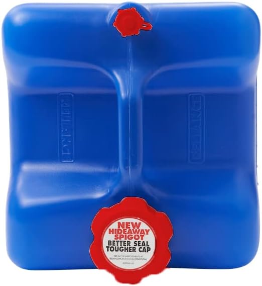 Reliance Products Aqua-Tainer 7 Gallon Rigid Water Container, Blue , 11.3 Inch x 11.0 Inch x 15.3 Inch