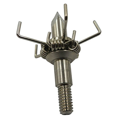 Judo Arrow Head Broadheads 100 Grain Paw Points 4mm Screw for Hunting Tip + 1 pcs Black Broadhead Case Plastic Portable Case for Arrowheads