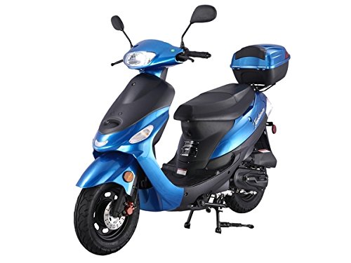 HHH 49cc/ 50cc Scooter Gas Fully Automatic Street Scooter Moped Vino 50 with Matching Trunk 50cc Moped for Adult