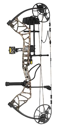 Bear Archery Legit Ready to Hunt Compound Bow Package for Adults & Youth, 14”- 30” Draw Length, 10-70 Lbs Draw Weight, Up to 315 FPS, Made in USA, Limited Life-Time Warranty