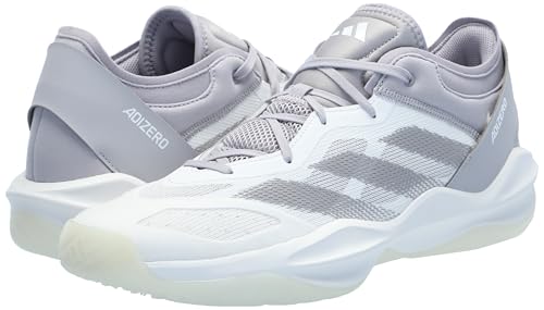 adidas Unisex Adizero Select 2.0 Basketball Sneaker, White/Glory Grey/White, 11 US Men