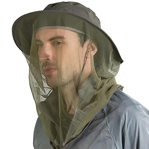 Peicees Head Net Hat for Men Women Adventure Fishing Hat Safari Hat for Hunting Camping Hiking