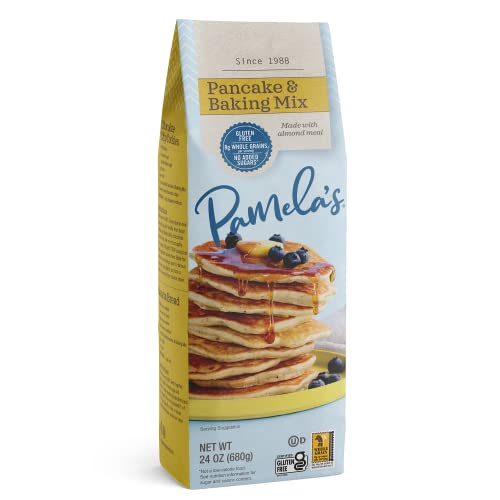 Pamela's Gluten Free Baking and Pancake Mix, Waffles, Cake & Cookies Too, 4-Pound Bag (Pack of 3)