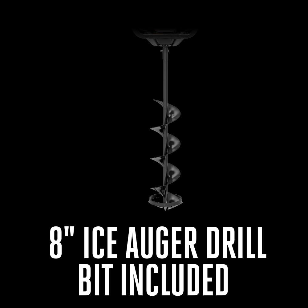 EGO Power+ 8" Auger, Electric Ice Auger for Ice Fishing, Includes 56V 5.0Ah Battery and Charger - IG0804