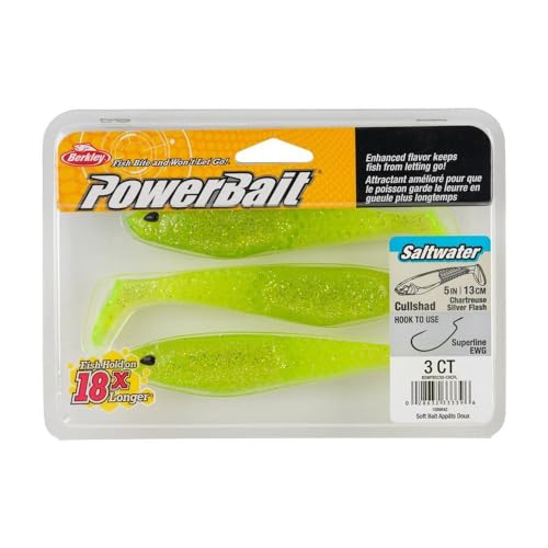 Berkley PowerBait Saltwater CullShad Fishing Soft Bait