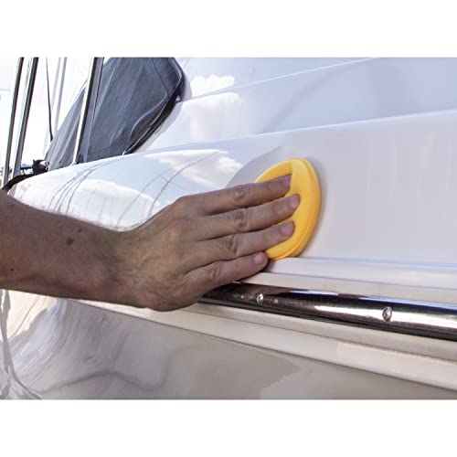 Meguiar's M4965 Marine/RV Fiberglass Restoration System, 3-Piece Marine Fiberglass Repair Kit Featuring Oxidation Remover for Boat Care Plus Boat Polish and Wax