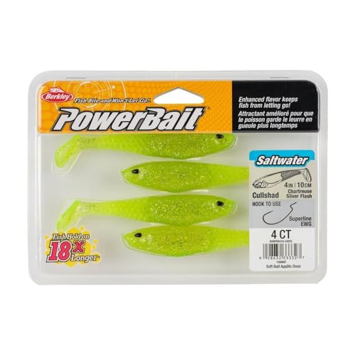 Berkley PowerBait Saltwater CullShad Fishing Soft Bait