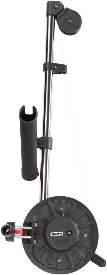Scotty #1085 Strongarm Manual Downrigger w/ 30-Inch Boom w/ Rod Holder , Black