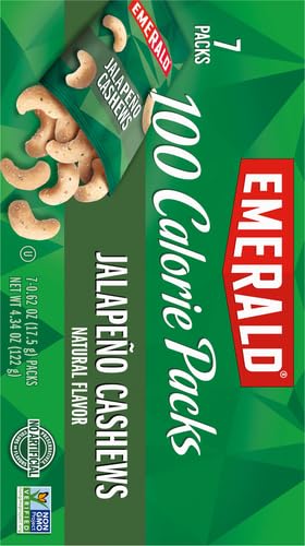 Emerald Nuts Mixed Nuts Variety Pack 18ct (1-Pack) , 100-Calorie Individual Packs , Features Dry Roasted Almonds, Natural Almonds & Walnuts, and Roasted & Salted Cashews
