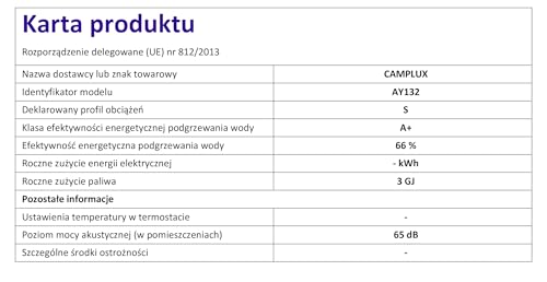 CAMPLUX Tankless Water Heater Outdoor, 1.32 GPM Portable Propane Camping Water Heater, 5L, AY132, White