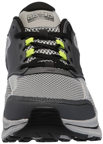 Skechers Men's Go Run Consistent 2.0 Silver Wolf Sneaker, Grey/Black, 11.5