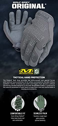 Mechanix Wear: The Original Covert Tactical Work Gloves with Secure Fit, Flexible Grip for Multi-Purpose Use, Durable Touchscreen Safety Gloves for Men (Black, Small)
