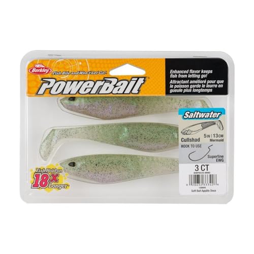 Berkley PowerBait Saltwater CullShad Fishing Soft Bait